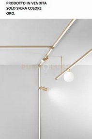 Elemento sfera ball 9w 3000k 585lm oro d.15cm per sistema binario