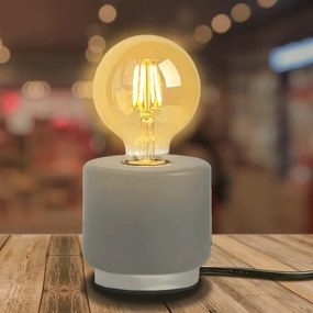 Aigostar - Lampada da tavolo 1xE27/60W/230V grigio