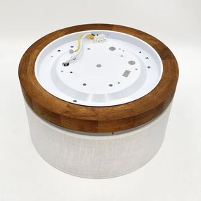 Brilagi - LED Plafoniera BELLADONNA 1xE27/15W/230V diametro 30 cm bianco/quercia ciliegio