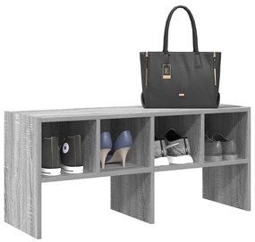 Scarpiera Impilabile Grigio Sonoma 89,5x30x40 Cm /