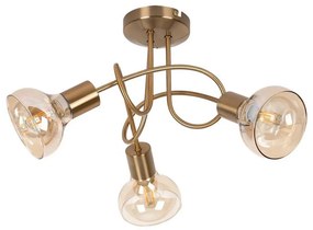 Rabalux 5548 - Lampadario fisso HOLLY 3xE14/40W/230V oro