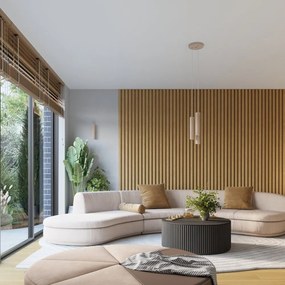 Lampada da parete grigio tortora in metallo Gleam – Sollux