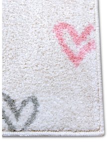 Tappeto bianco per bambini 160x235 cm Hearts - Hanse Home