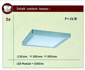 Paulmann 70982 - Plafoniera LED/22W ABIA 230V