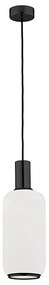 Argon 8563 - Lampadario a sospensione con filo SAGUNTO PLUS 1xE27/15W/230V diametro 14 cm nero