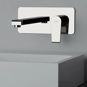 Miscelatore lavabo a muro Mariani serie Artic in ottone cromato