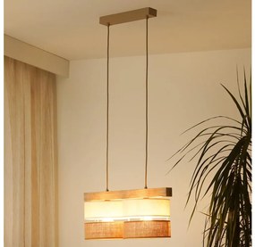 Brilagi - Lampadario a sospensione con filo FOREST 2xE27/15W/230V pino/beige/color crema