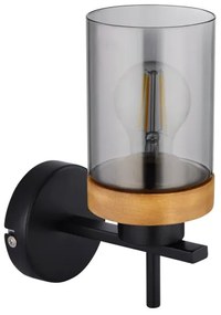 Globo 15557W - Applique FINCA 1xE27/40W/230V metallo/legno