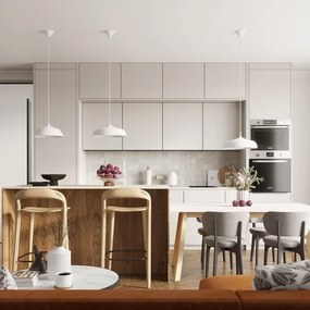 Sollux SL.1329 - Lampadario a sospensione con filo GINA 1xE27/15W/230V diametro 38 cm bianco