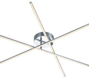 Plafoniera LED moderno Tiriac, argento100 cm dimmerabile, 950 lumen TRIO LIGHTING INTER