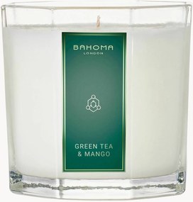 Candela profumata fatta a mano White Collection (tè verde & mango)