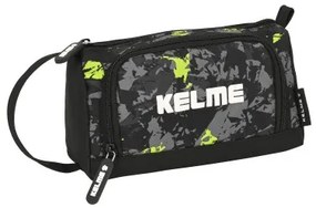 Astuccio per la Scuola con Accessori Kelme Jungle Nero Grigio Lime 20 x 11 x 8.5 cm (32 Pezzi)