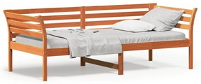 Dormeuse Senza Materasso Marrone Cera 80x200 Cm Legno Di Pino /