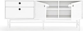 Tavolo TV bianco 140x52 cm Punto - Teulat