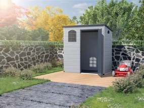 Casetta da giardino 2,12m² in Resina Antracite - NERIO