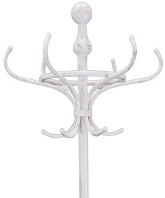 appendiabiti da terra con portaombrelli stile provenzale in ferro verniciato cm 43x 38 x 180 h