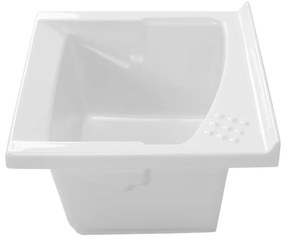 Lavatoio in ceramica 61x61 cm ad incasso per mobile modello Revine