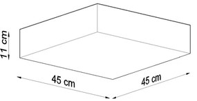 Plafoniera HORUS 45 3xE27/60W/230V nero