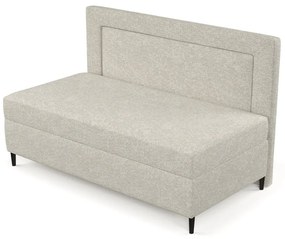 Letto singolo imbottito grigio e beige 90x200 cm Alba - Maison de Rêve