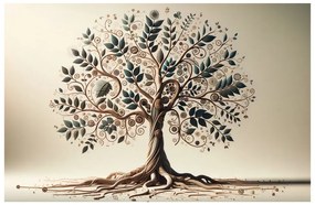 Quadro su tela – Albero della vita con dettagli delicati