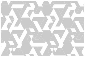 Carta da parati – Puzzle grigio-bianco