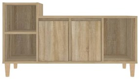 Mobile per tv rovere sonoma 100x35x55 cm legno multistrato