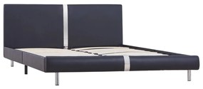 Giroletto nero in similpelle 140x200 cm