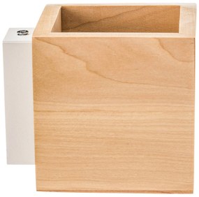 Euluna Applique Ara a cubo di legno