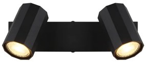 Globo 57918-2B - Faretto JAMES 2xGU10/25W/230V nero