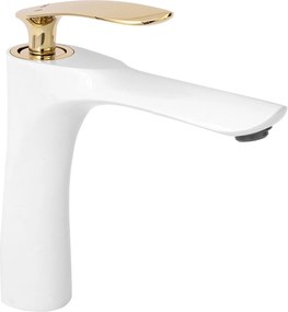 Rubinetto da lavabo Rea Orbit White Gold Low