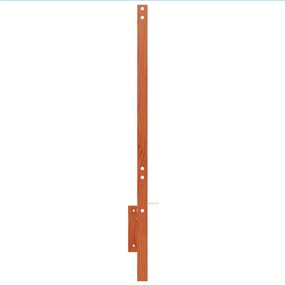 Testiera marrone cera 150 cm in legno massello di pino