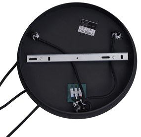 Lampada a Sospensione Art Déco Nera con Vetro Blu e Verde a 3 Luci - Douglass