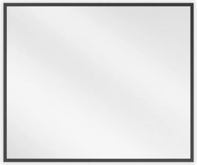 Mexen Loft specchio da bagno rettangolare 60 x 50 cm, cornice nera - 9852-060-050-000-70