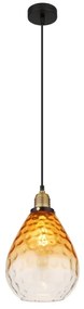 Globo 15786H - Lampadario a sospensione con filo SALVY 1xE27/60W/230V diametro 21 cm arancione