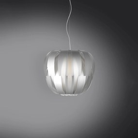 Sospensione Moderna Queen Polilux ® Argento E Metallo Cromo 1 Luce E27