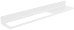 Mensola per bagno Saeta con barra sx L 63.4 cm bianco