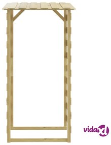 vidaXL Pergola con Tetto 100x90x200 cm in Legno di Pino Impregnato