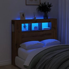 Testiera Led Rovere Artigianale 120x18,5x103,5 Cm Multistrato /