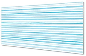 Quadro in vetro Strisce blu 100x50 cm
