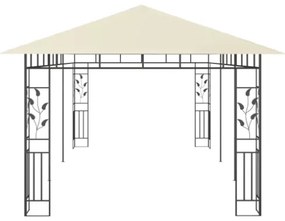 Gazebo con Zanzariera 6x3x2,73 m Crema