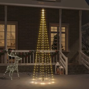 Albero di Natale Pennone con LED di diverse intensità e altezze, Caldo / 300 cm / 310