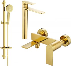 Mexen Zero DQ40 set da bagno, dorato - 7113DQ40-50