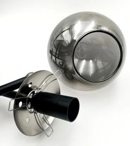 Lampadario a plafone MALENA 3xE14/5W/230V nero/fumé