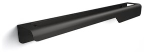 Koh-i-noor Piega 7504n portasciugamani 45 cm a muro in acciaio nero opaco