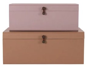 House Doctor - Metal Storage Beige/Rosa House Doctor