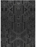 Art déco Tapete Brandt Geometric von Ralph Lauren - Charcoal