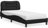 Letto con Materasso Nero 80x200 cm in Similpelle 3208682