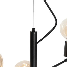 Lampada a sospensione moderna nera 8 luci - Osprey