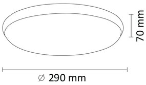 Plafoniera LED KERN LED/15W/230V d. 29 cm