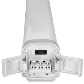 Plafoniera LED Stagna 150cm 48W 120lm/w IK08 IP66 CCT Colore Bianco Variabile CCT